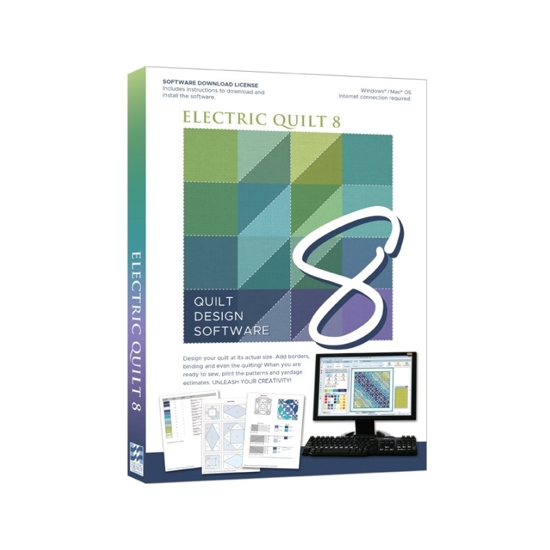 Patchwork Design Software - EQ8 Fuld version til b�de Mac og PC