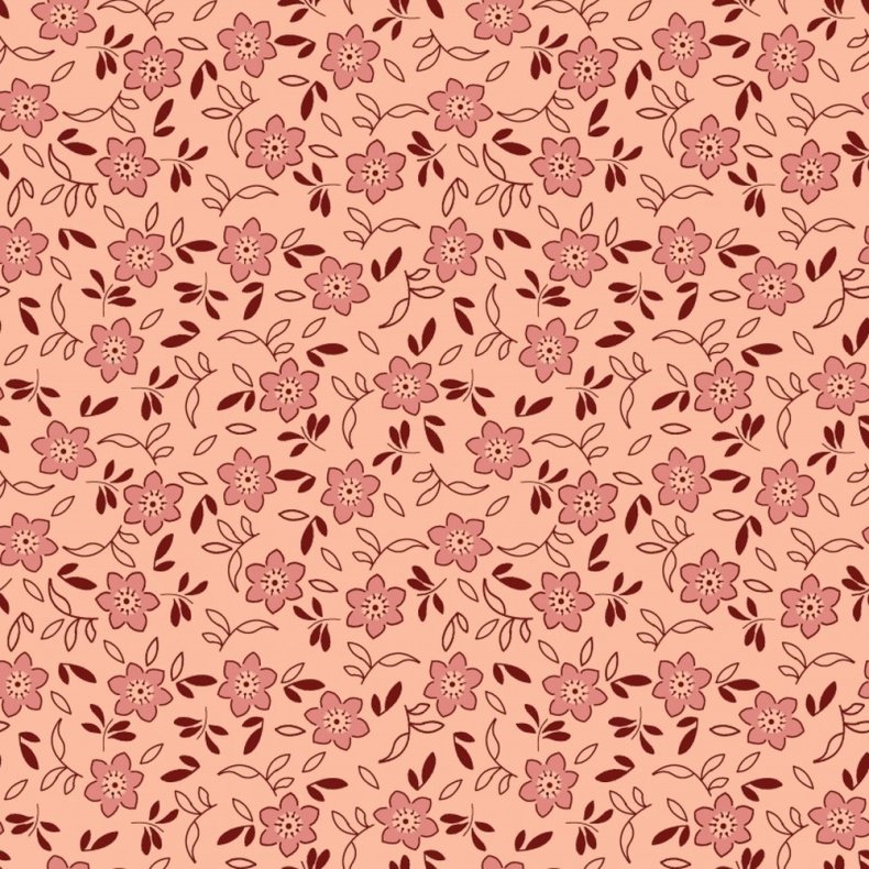 EQP Patchworkstof - Rose hip - Frosted pink