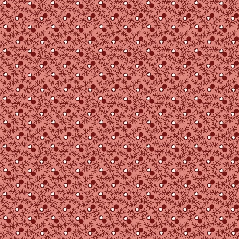 EQP Patchworkstof - Sweetheart - Coral