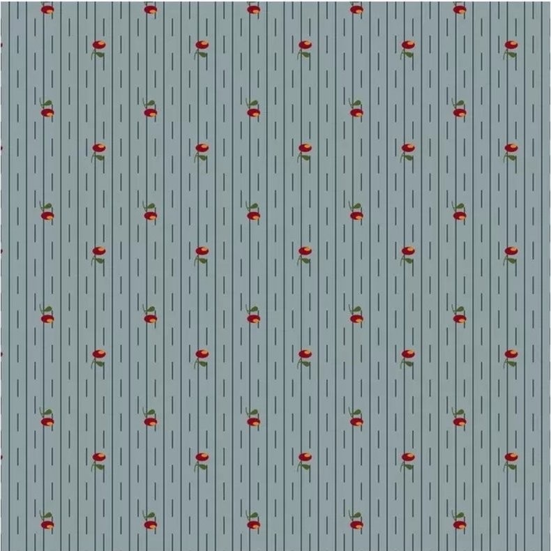 EQP Patchworkstof - Posies - Stone blue