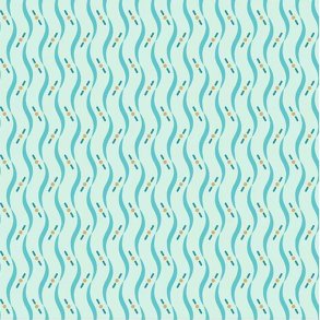 EQP Patchworkstof - Regatta - Frosty blue