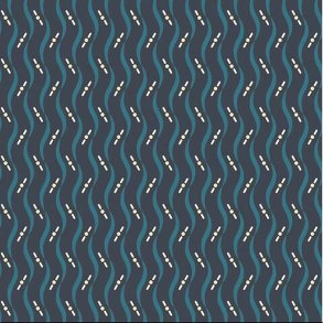 EQP Patchworkstof - Regatta - Winter blue