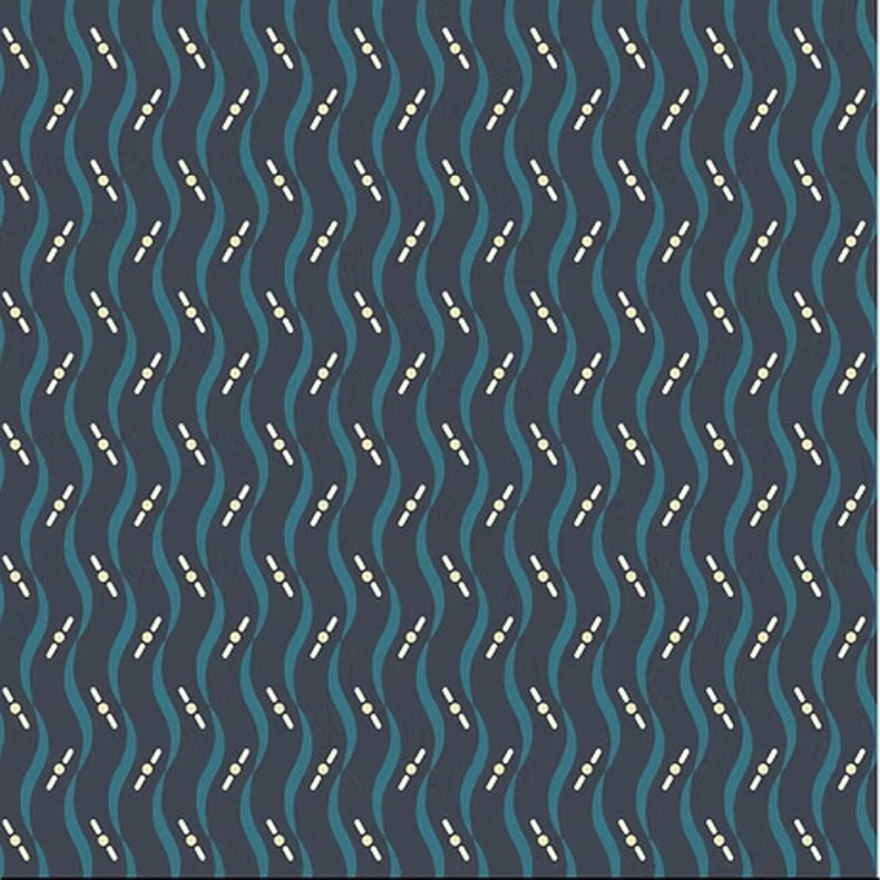 EQP Patchworkstof - Regatta - Winter blue