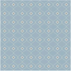 EQP Patchworkstof - Vintage Wallpaper - Stone blue