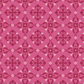 EQP Patchworkstof - Saudade - Fuchsia