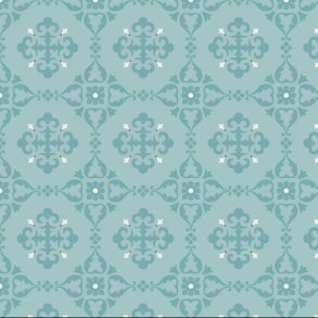 EQP Patchworkstof - Saudade - Powder blue