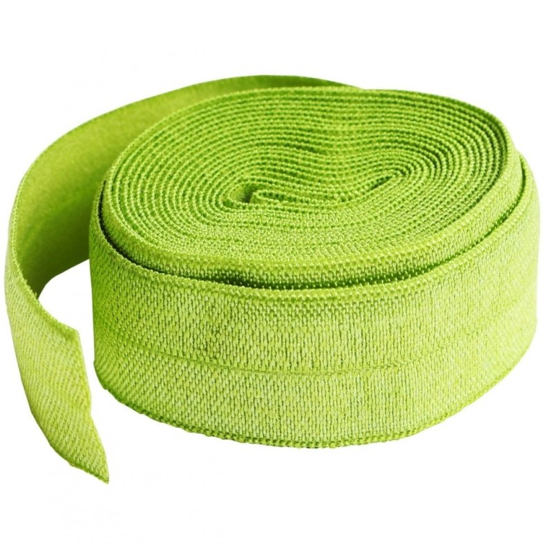 Fold-over Elastik fra ByAnnie 3/4 inch bred - Apple green