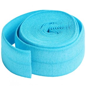 Fold-over Elastik fra ByAnnie 3/4 inch bred - Parrot blue