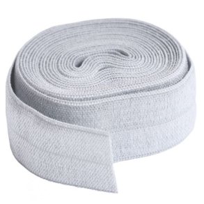 Fold-over Elastik fra ByAnnie 3/4 inch bred - Pewter 