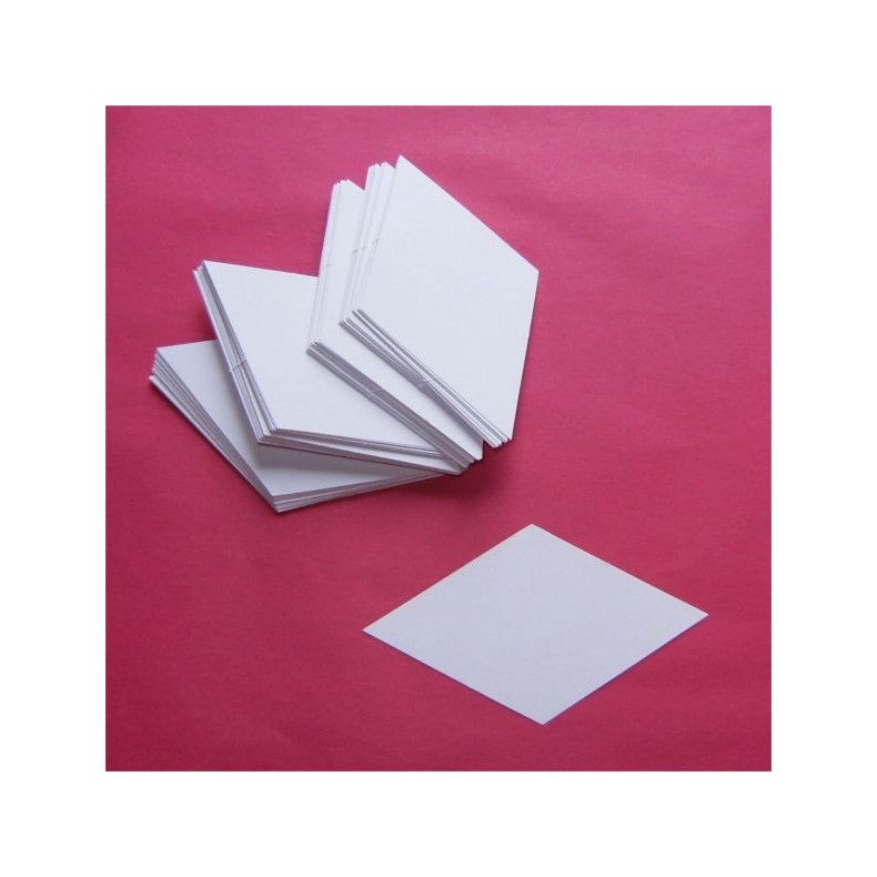 Patchwork pap - Rombe 5cm - 100stk