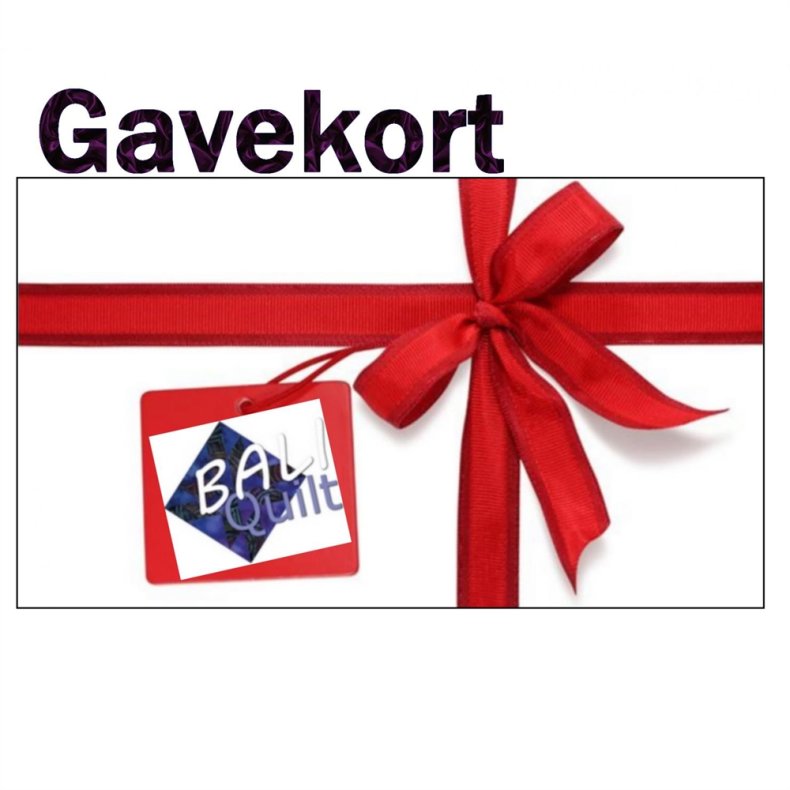 Gavekort - valgfrit bel�b