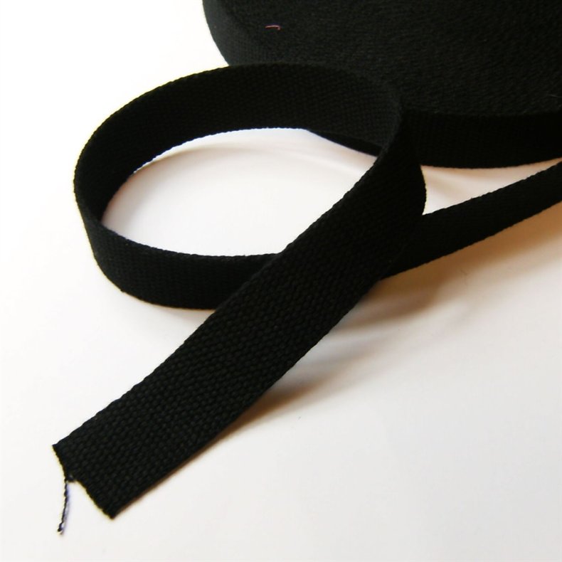 Gjord Bomuld Sort 30 Mm