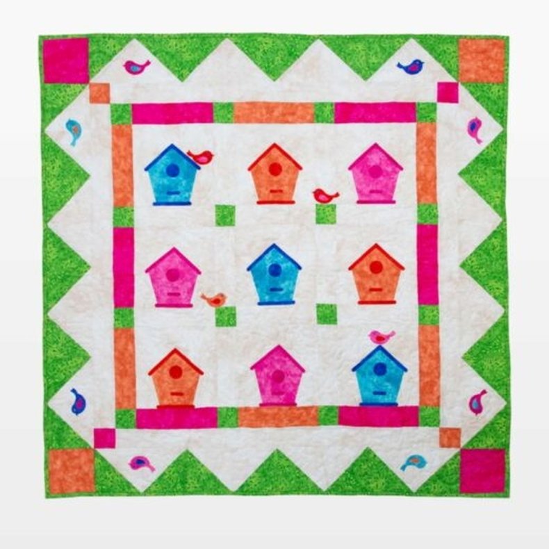 Accuquilt Skabelon - Bird & birdhouse 55604