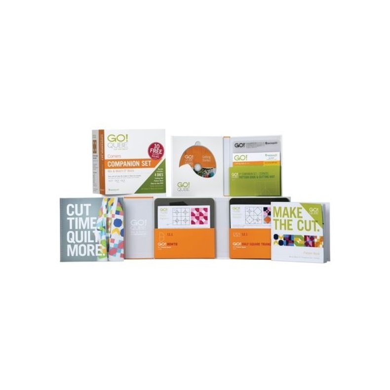 Accuquilt Skabeloner - Go! Qube 9" Block Companion Set - Corners - 55786