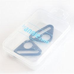 ByAnnie - 1 inch trekantede metalringe - Sort