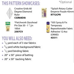 Patchwork M�nster - Hollow star bordl�ber