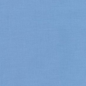 Ensfarvet patchworkstof - Kona Candy Blue #1060