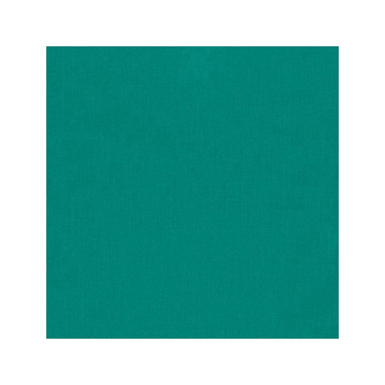 Ensfarvet patchworkstof - Kona Emerald #1135