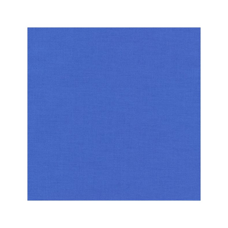 Ensfarvet patchworkstof - Kona Hyacinth #1171