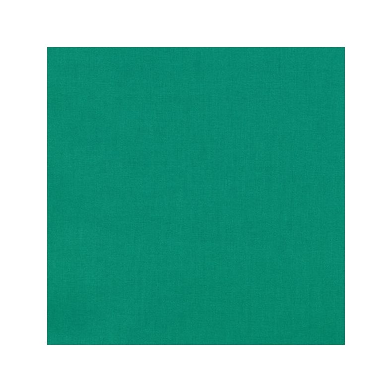Ensfarvet patchworkstof - Kona Jade Green #1183