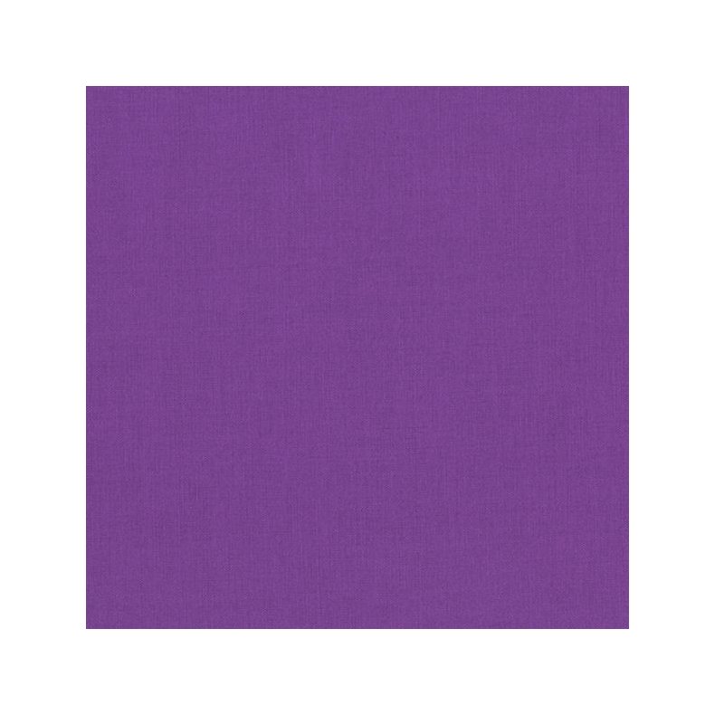 Ensfarvet patchworkstof - Kona Magenta #1214