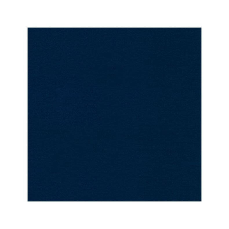 Ensfarvet patchworkstof - Kona Navy #1243