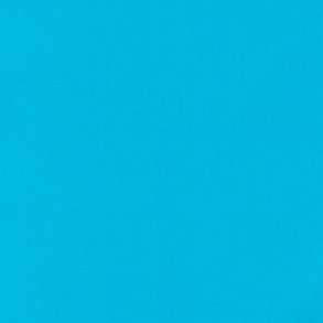 Ensfarvet patchworkstof - Kona Cyan #151