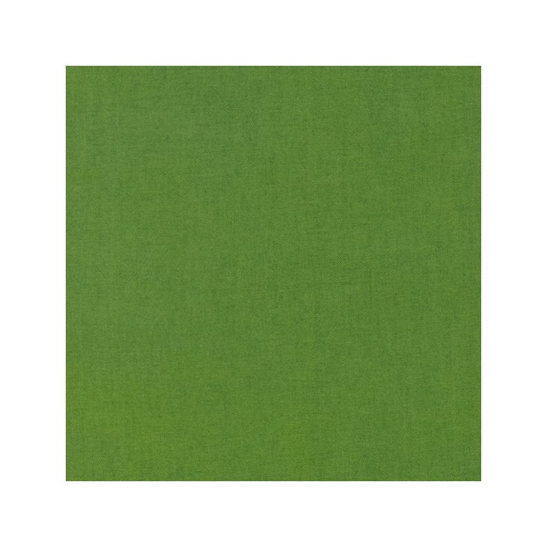 Ensfarvet patchworkstof - Kona Grass Green #1703