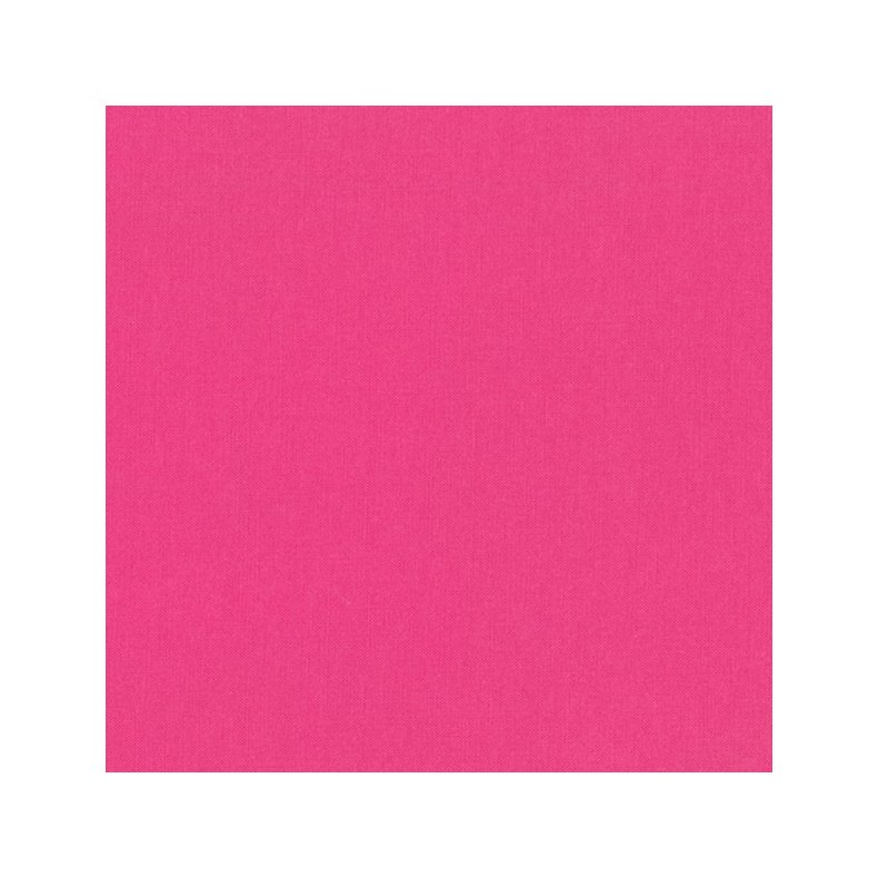 Ensfarvet patchworkstof - Kona Azalea #419