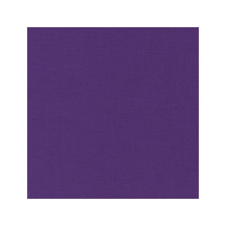 Ensfarvet patchworkstof - Kona Mulberry #80