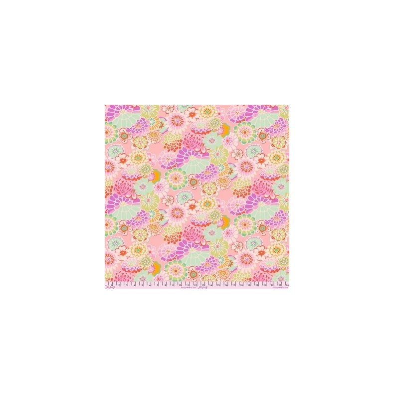Kaffe Fassett Patchworkstof - Asian Circles - Pink