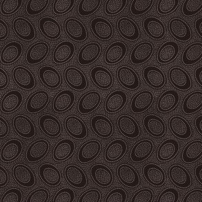 Kaffe Fassett Patchworkstof - Aboriginal dots - Chocolate