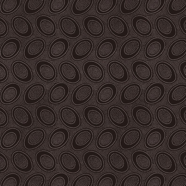 Kaffe Fassett Patchworkstof - Aboriginal dots - Chocolate