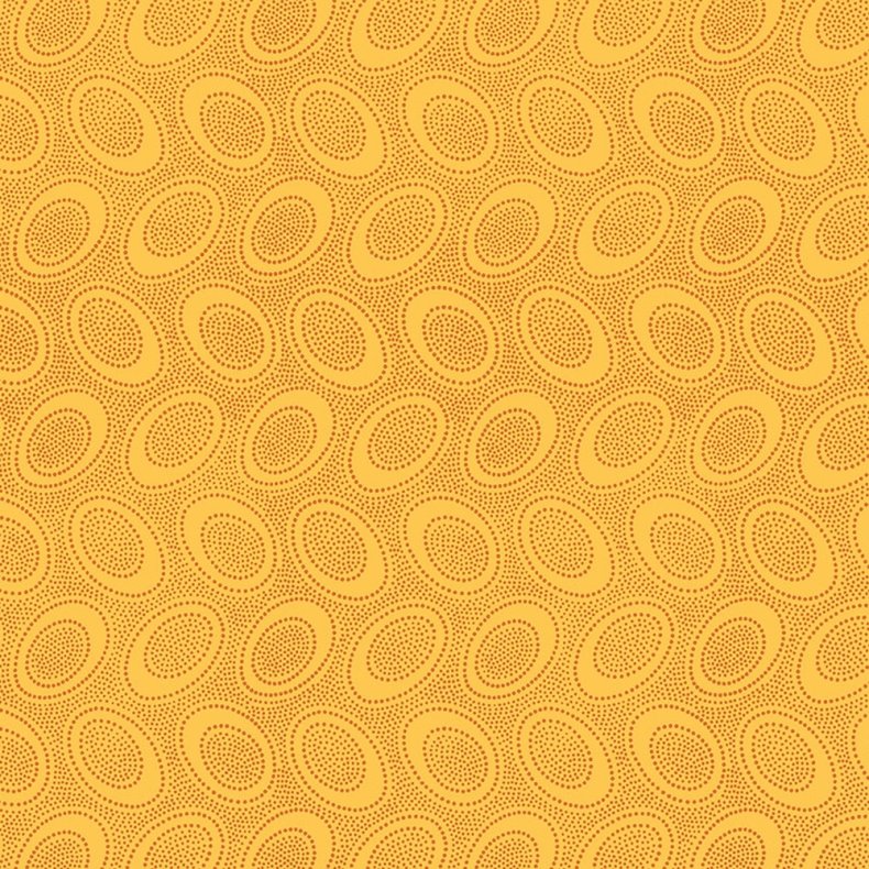 Kaffe Fassett Patchworkstof - Aboriginal dots - Gold