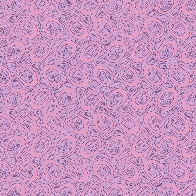 Kaffe Fassett Patchworkstof - Aboriginal dots - Wisteria