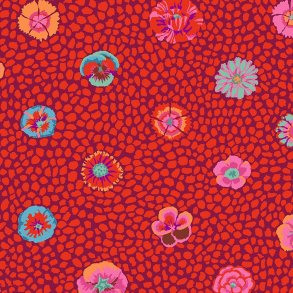 Kaffe Fassett Patchworkstof - Guinea flower - Red