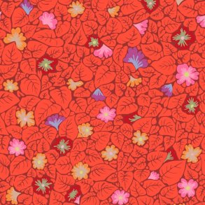 Kaffe Fassett Patchworkstof - Leaves - Red