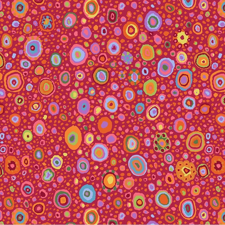 Kaffe Fassett Patchworkstof - Roman Glass - Red