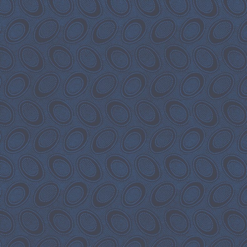 Kaffe Fassett Patchworkstof - Aboriginal dots - Midnight