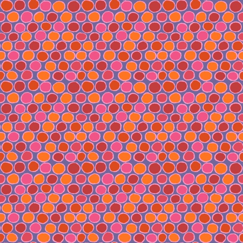 Kaffe Fassett Patchworkstof - Penny-wise - Red