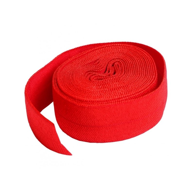 Fold-over Elastik fra ByAnnie 3/4 inch bred - Red