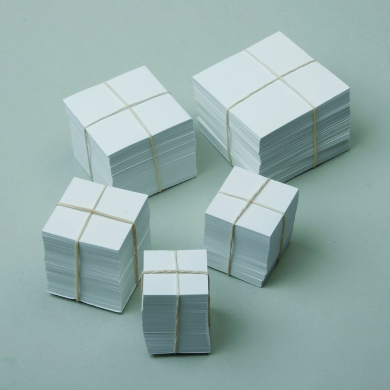 Patchwork pap - Firkant 6 x 6 cm - 200stk.