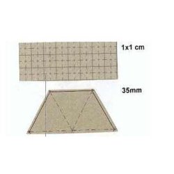 Patchwork Karton - Natur (1x1cm og 3,5cm)