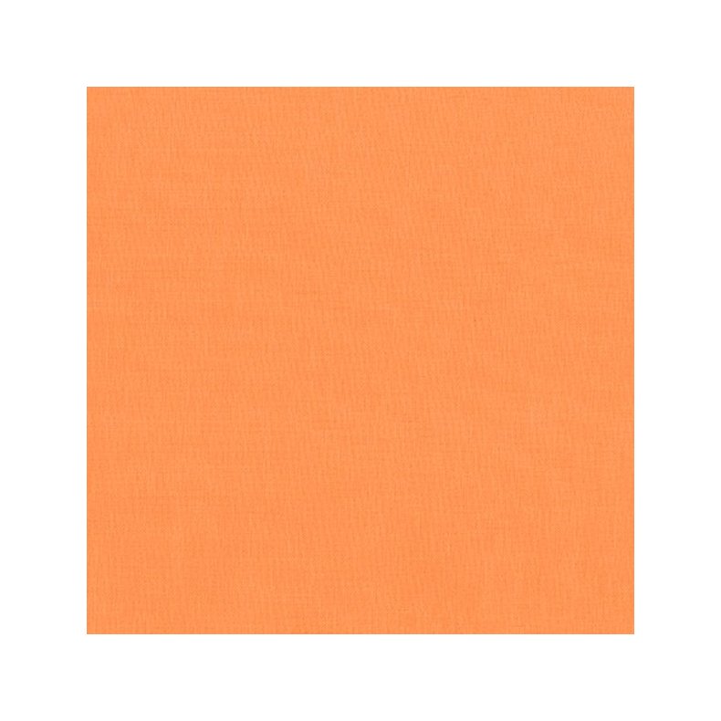 Ensfarvet patchworkstof - Kona Cantaloupe #59