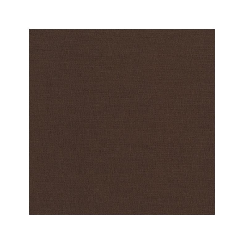 Ensfarvet patchworkstof - Kona Chocolate #1073