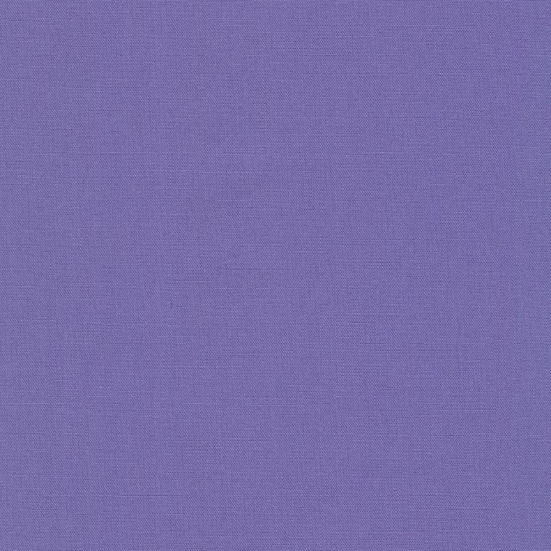 Ensfarvet patchworkstof - Kona Amethyst #1003