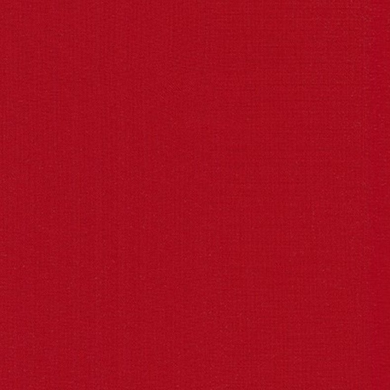 Ensfarvet patchworkstof - Kona Ruby #352