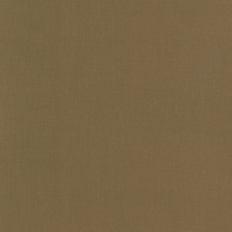 Ensfarvet patchworkstof - Kona Bison #1017