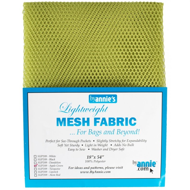 Mesh Stof til tasker - Apple Green - 18 x 54 inch