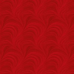 Bagside flannelstof - Red wave